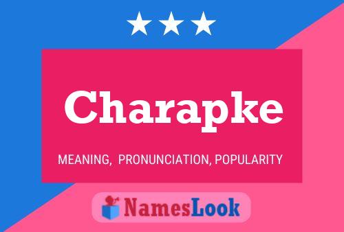 Charapke Name Poster