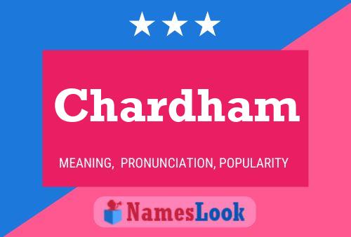 Chardham Name Poster