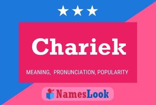 Chariek Name Poster