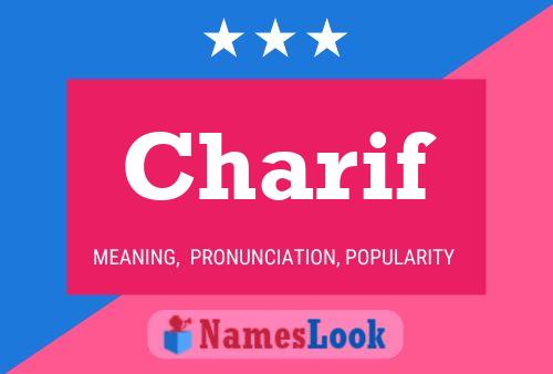 Charif Name Poster