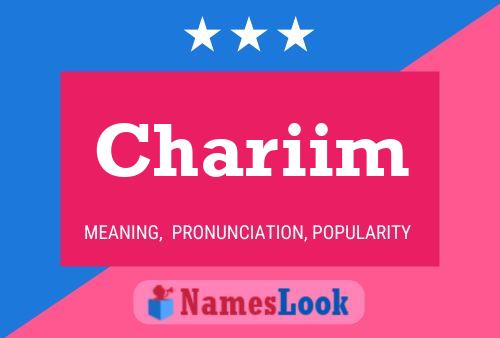 Chariim Name Poster