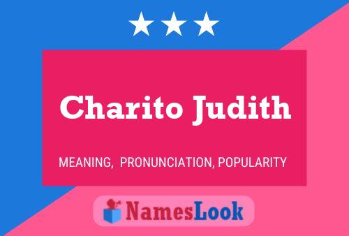 Charito Judith Name Poster