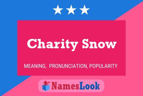 Charity Snow Name Poster