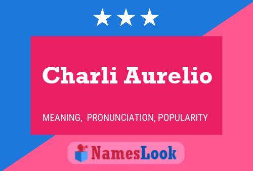 Charli Aurelio Name Poster