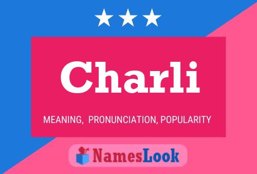 Charli Name Poster