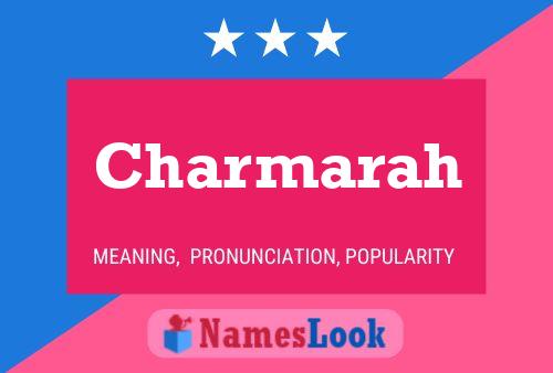 Charmarah Name Poster