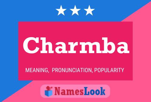 Charmba Name Poster