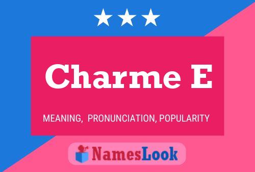 Charme E Name Poster