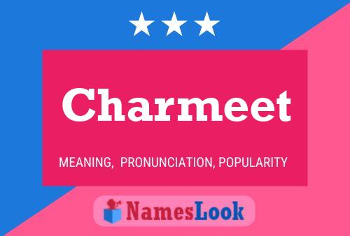 Charmeet Name Poster