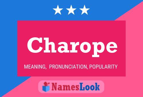 Charope Name Poster