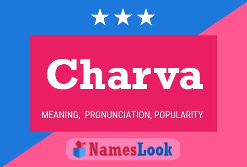 Charva Name Poster