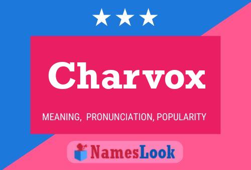 Charvox Name Poster