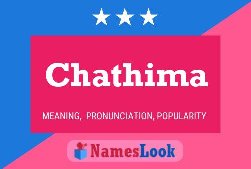 Chathima Name Poster