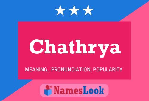 Chathrya Name Poster