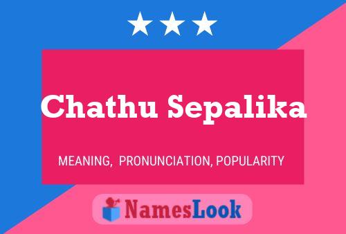 Chathu Sepalika Name Poster