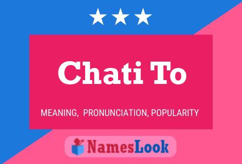 Chati To Name Poster