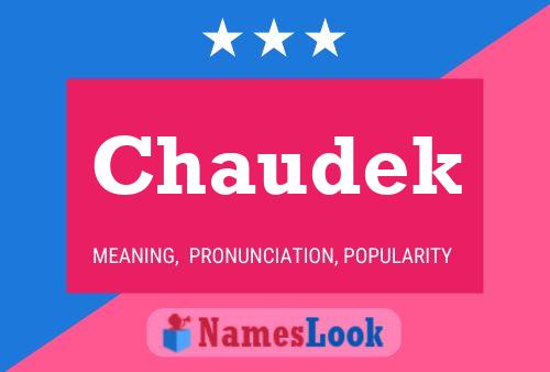 Chaudek Name Poster