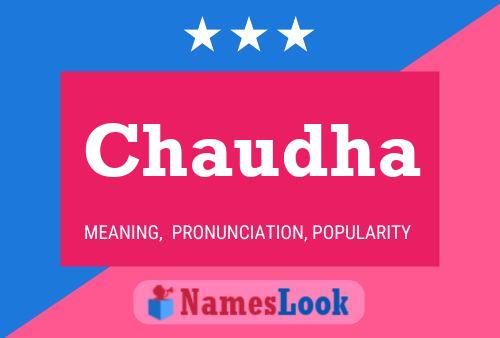 Chaudha Name Poster