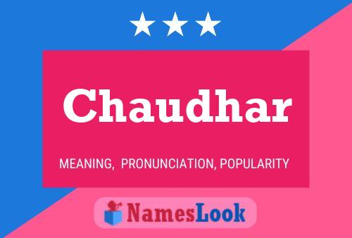 Chaudhar Name Poster