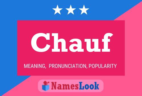 Chauf Name Poster