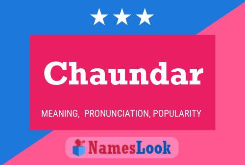 Chaundar Name Poster