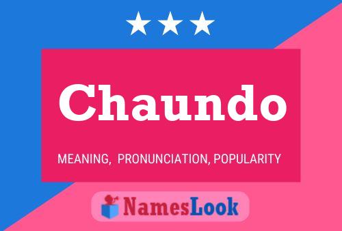 Chaundo Name Poster