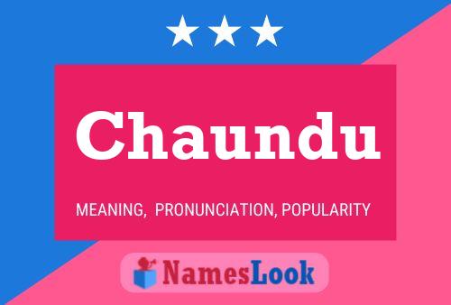 Chaundu Name Poster