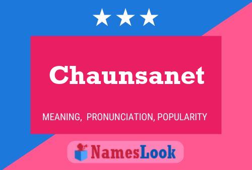 Chaunsanet Name Poster