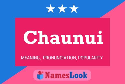 Chaunui Name Poster