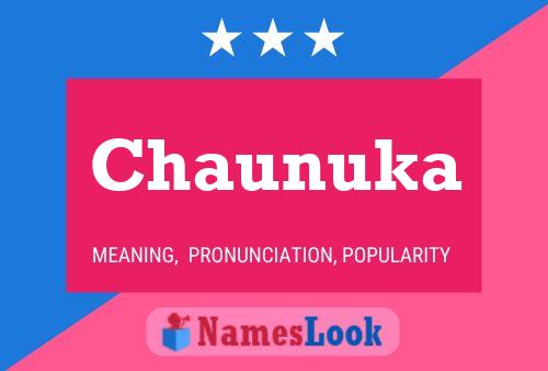 Chaunuka Name Poster