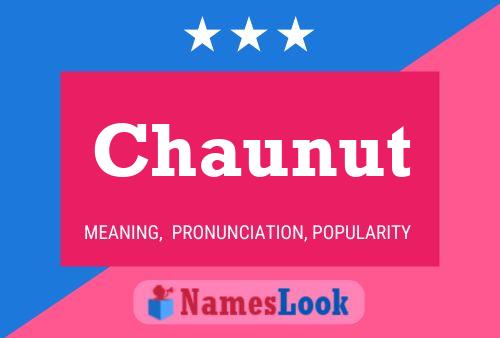 Chaunut Name Poster