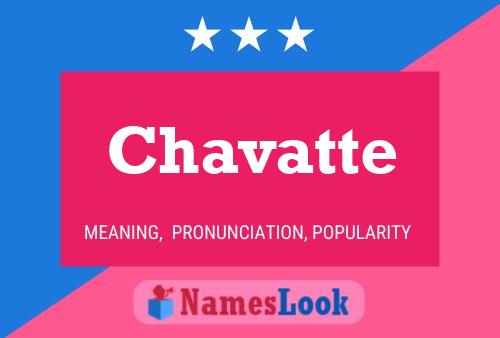 Chavatte Name Poster