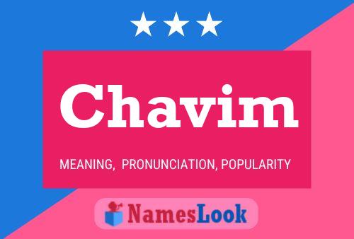 Chavim Name Poster