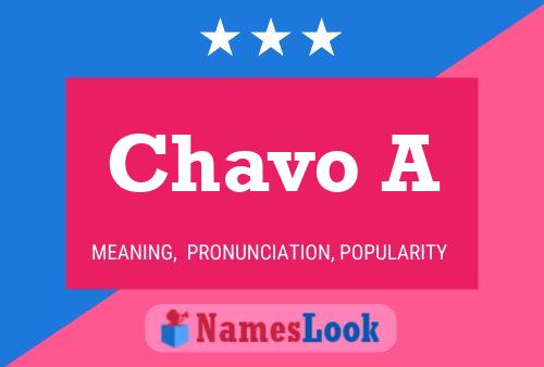 Chavo A Name Poster