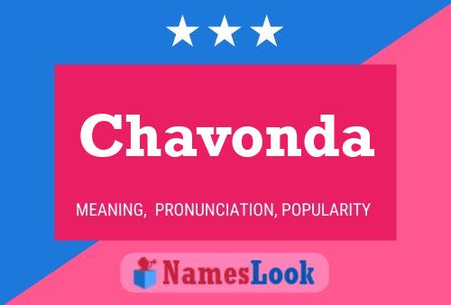 Chavonda Name Poster