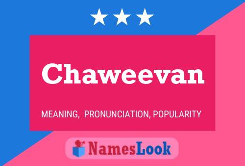 Chaweevan Name Poster