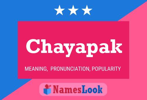 Chayapak Name Poster