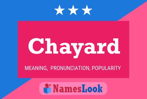 Chayard Name Poster