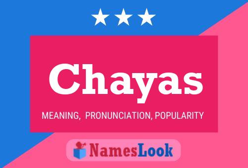 Chayas Name Poster