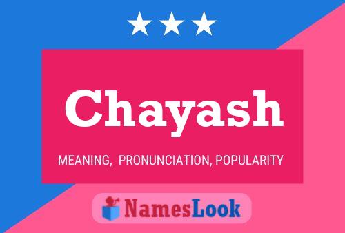 Chayash Name Poster