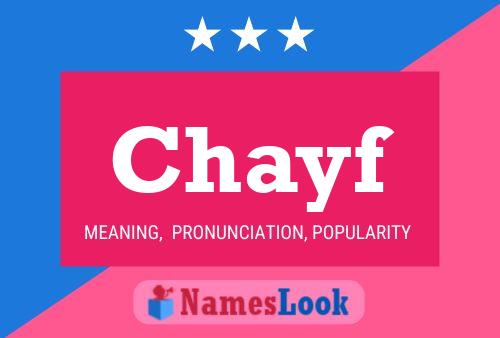 Chayf Name Poster