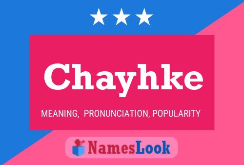 Chayhke Name Poster