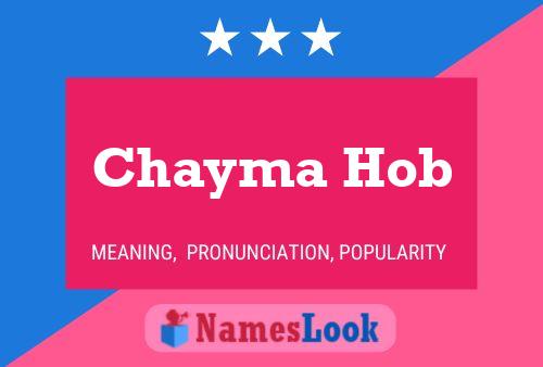 Chayma Hob Name Poster