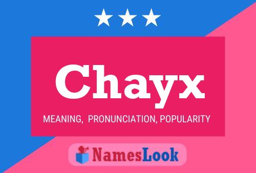 Chayx Name Poster