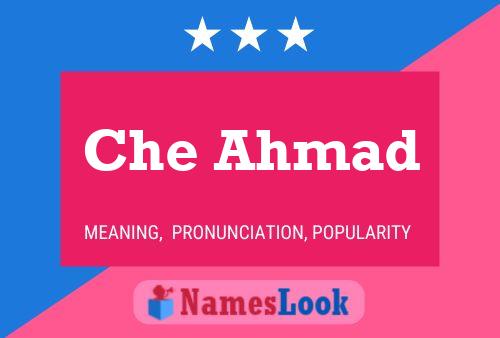 Che Ahmad Name Poster