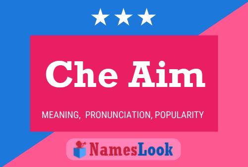 Che Aim Name Poster