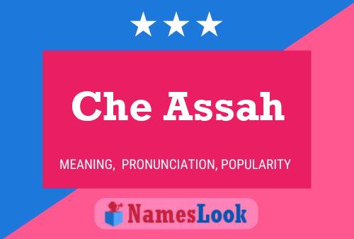 Che Assah Name Poster