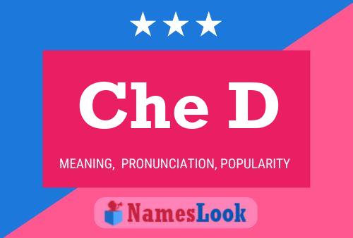 Che D Name Poster