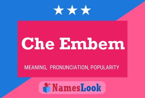 Che Embem Name Poster