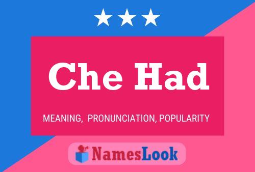 Che Had Name Poster